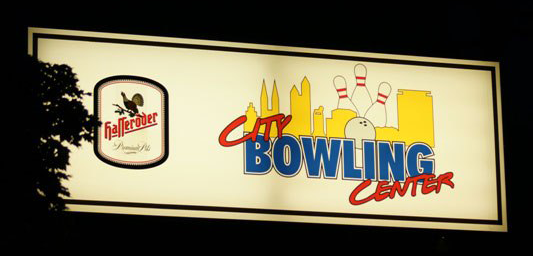 Schild City Bowling Center Brauschweig